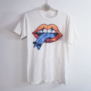 Altru medium Rolling Stones OFFICIAL x surf t-shirt tee top Medium USA bold